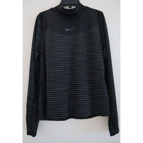 Nike DV7243 010 Women's Sz XS Black Dri-FIT Run Division L/S Running Top $65 - Picture 1 of 11